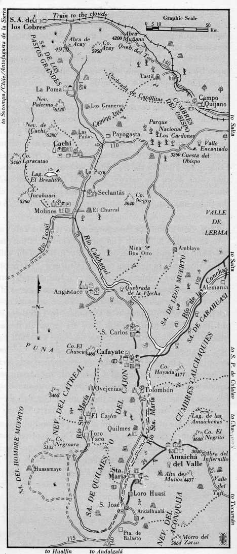 Mapa de los Valles